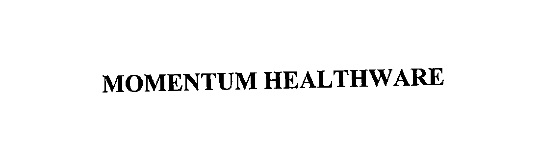 Trademark Logo MOMENTUM HEALTHWARE