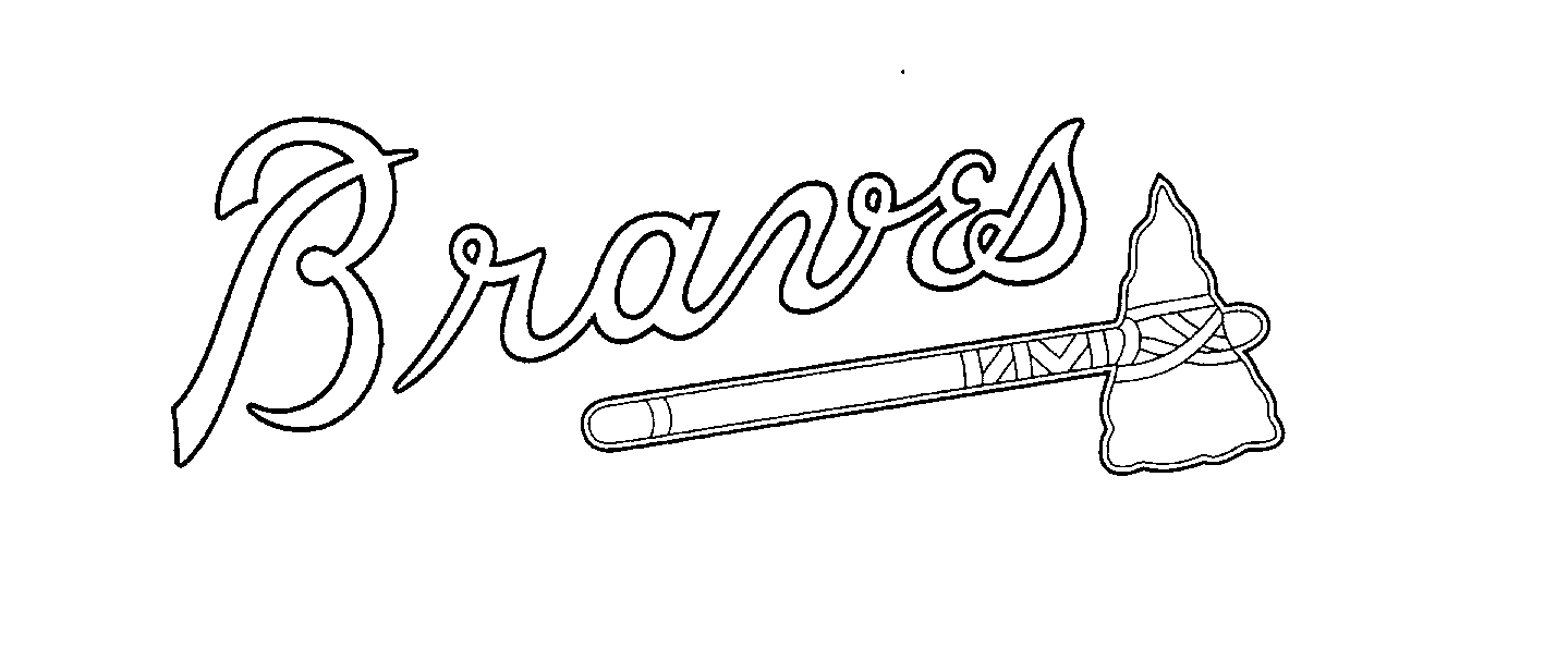 Logo of Atlanta Braves coloring page printable game