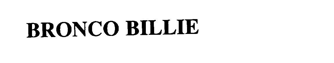Trademark Logo BRONCO BILLIE