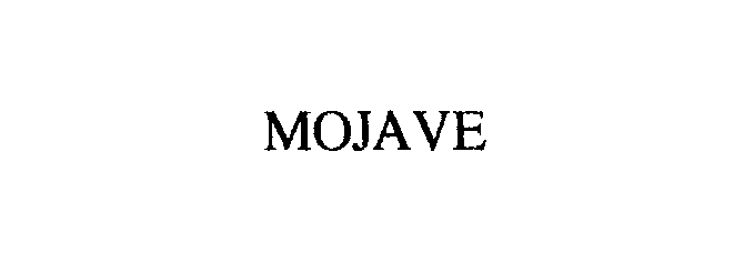 Trademark Logo MOJAVE