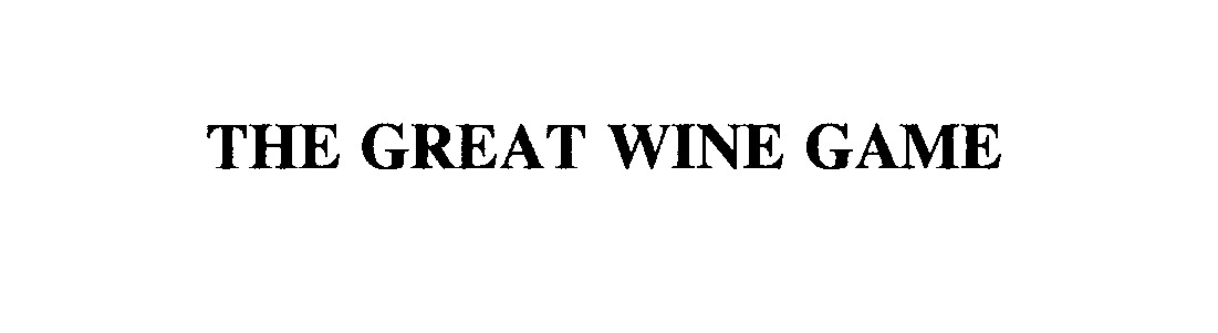  THE GREAT WINE GAME