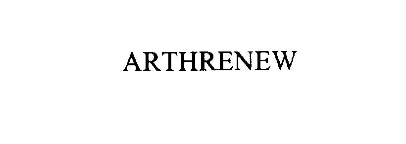 Trademark Logo ARTHRENEW