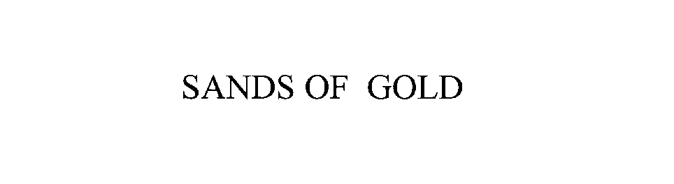 Trademark Logo SANDS OF GOLD