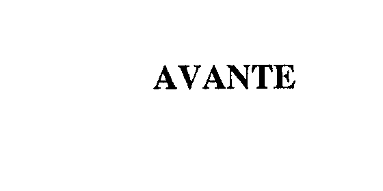 Trademark Logo AVANTE