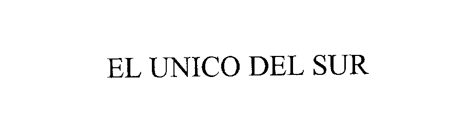 Trademark Logo EL UNICO DEL SUR