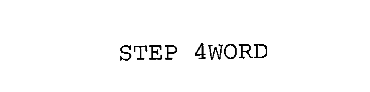 Trademark Logo STEP 4WORD