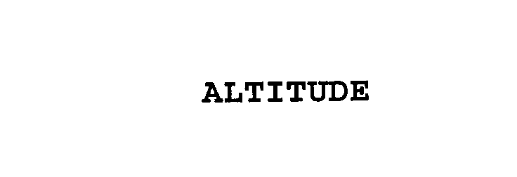  ALTITUDE