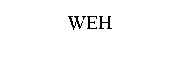 Trademark Logo WEH