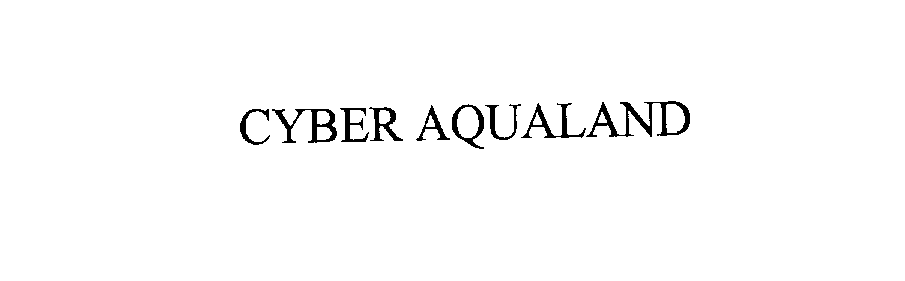Trademark Logo CYBER AQUALAND