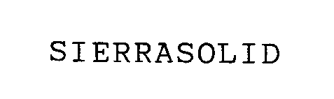 Trademark Logo SIERRASOLID