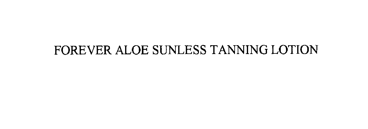  FOREVER ALOE SUNLESS TANNING LOTION