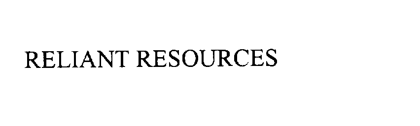  RELIANT RESOURCES