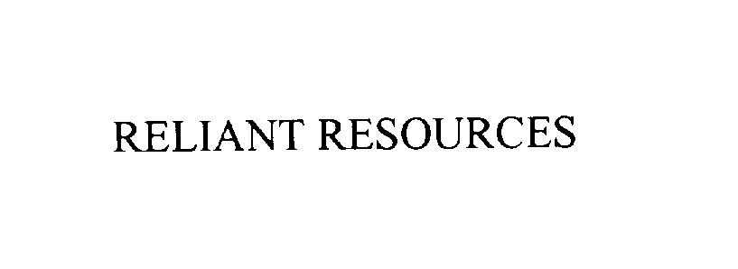  RELIANT RESOURCES