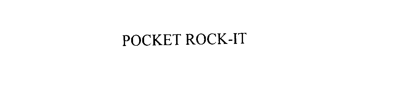  POCKET ROCK-IT