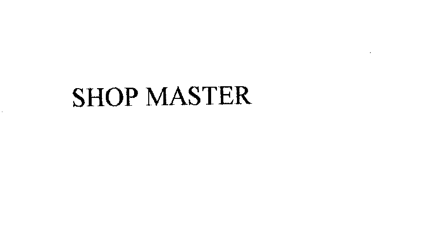  SHOP MASTER