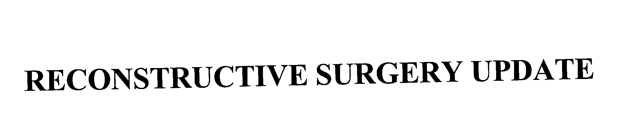 Trademark Logo RECONSTRUCTIVE SURGERY UPDATE