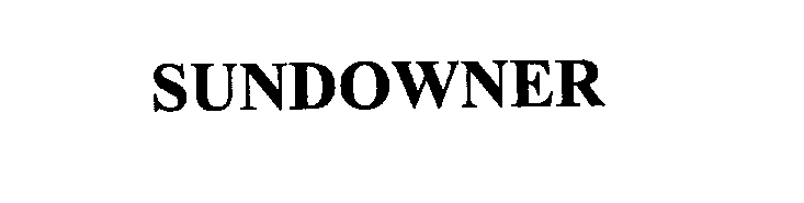 Trademark Logo SUNDOWNER