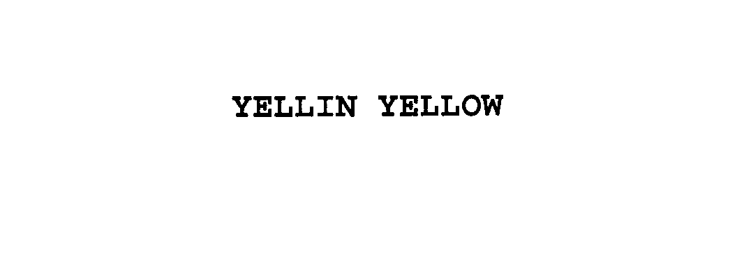  YELLIN YELLOW