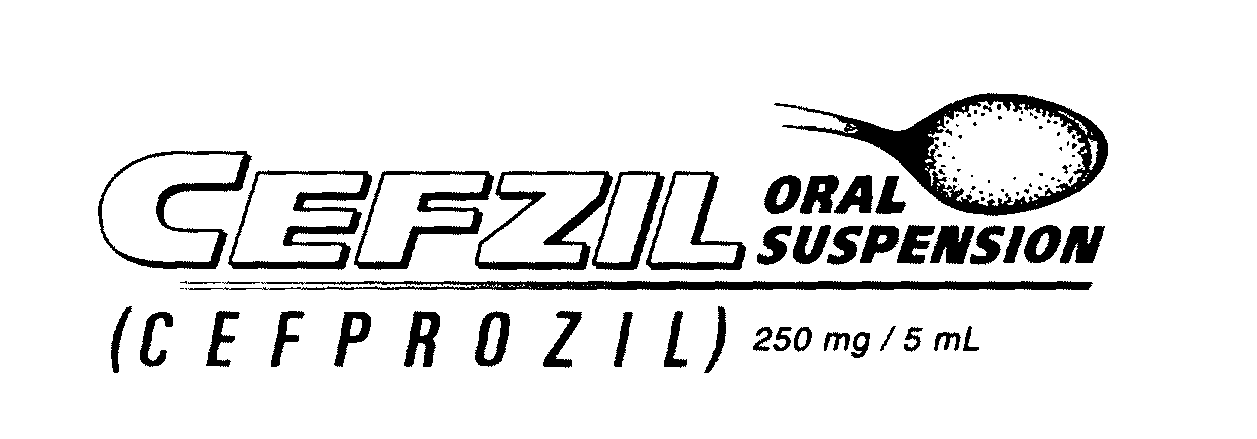 Trademark Logo CEFZIL FOR ORAL SUSPENSION (CEFPROZIL) 250 MG/5 ML