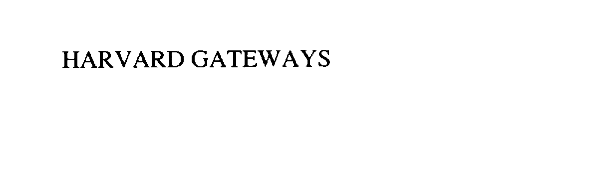  HARVARD GATEWAYS