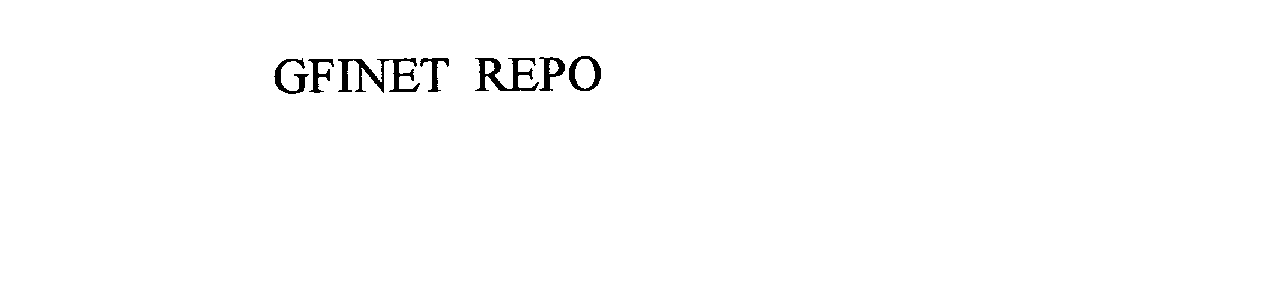 Trademark Logo GFINET REPO