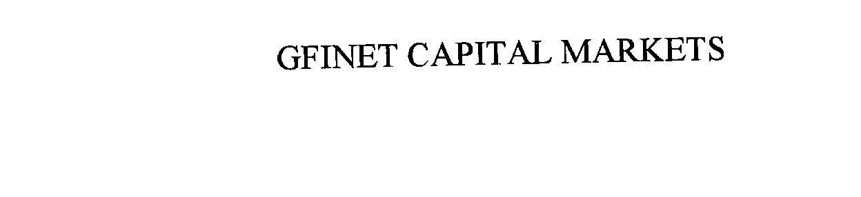Trademark Logo GFINET CAPITAL MARKETS
