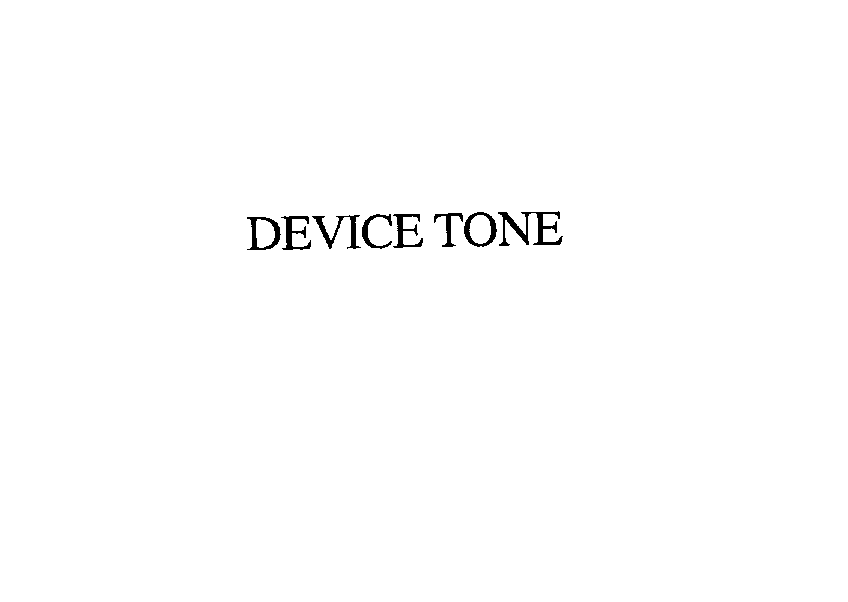 Trademark Logo DEVICE TONE