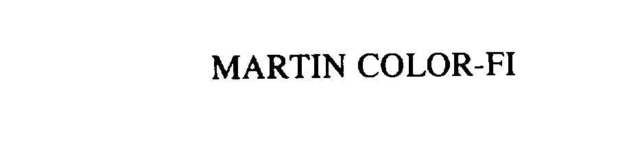  MARTIN COLOR-FI