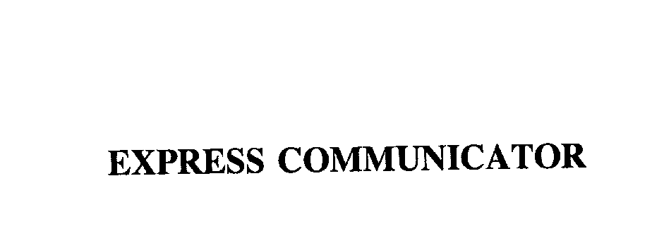 Trademark Logo EXPRESS COMMUNICATOR