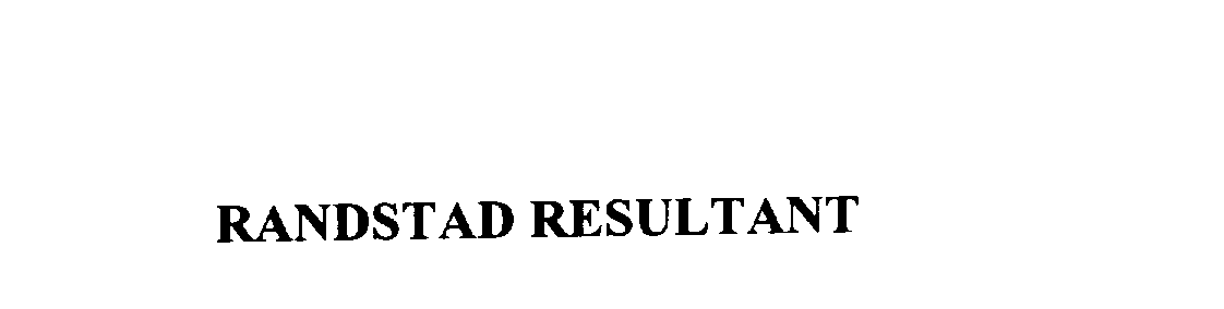 Trademark Logo RANDSTAD RESULTANT