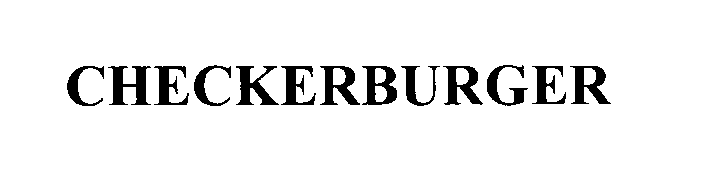 Trademark Logo CHECKERBURGER