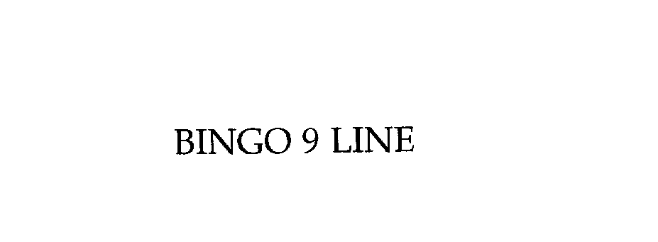  BINGO 9 LINE