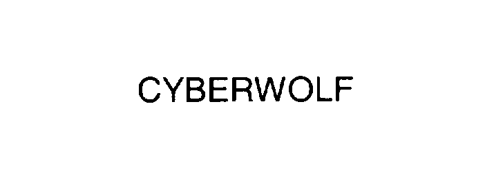 Trademark Logo CYBERWOLF