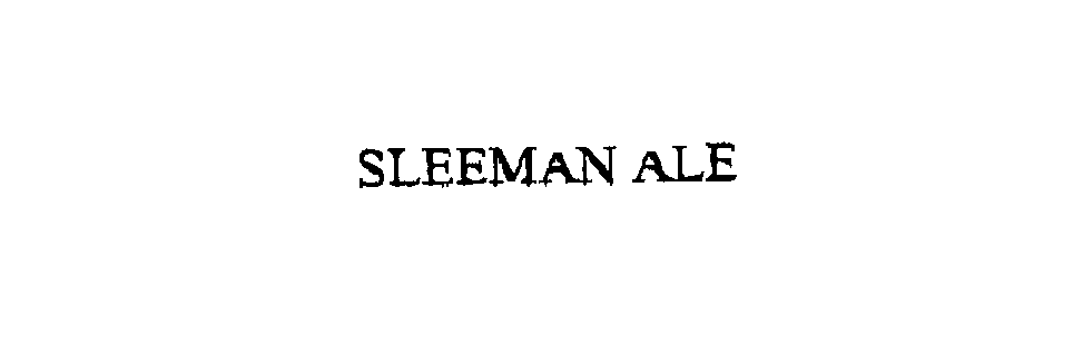  SLEEMAN ALE