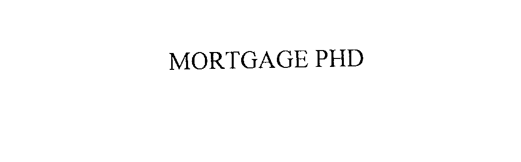  MORTGAGE PHD