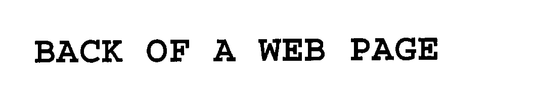  BACK OF A WEB PAGE
