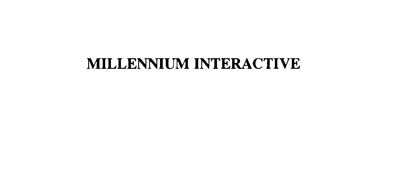 Trademark Logo MILLENNIUM INTERACTIVE