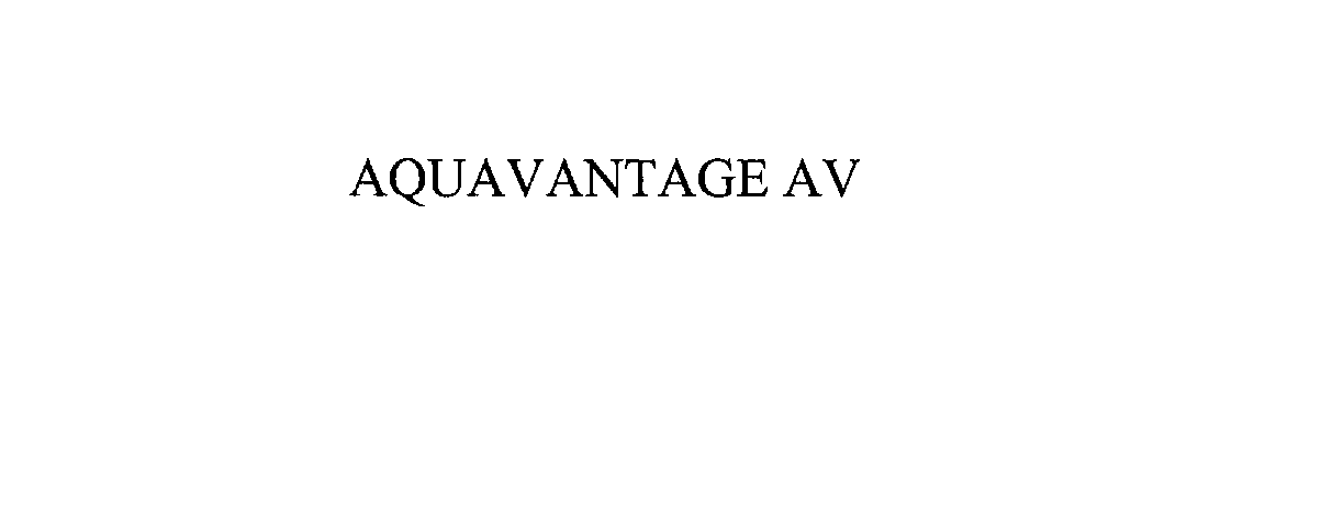  AQUAVANTAGE AV