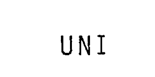 Trademark Logo UNI