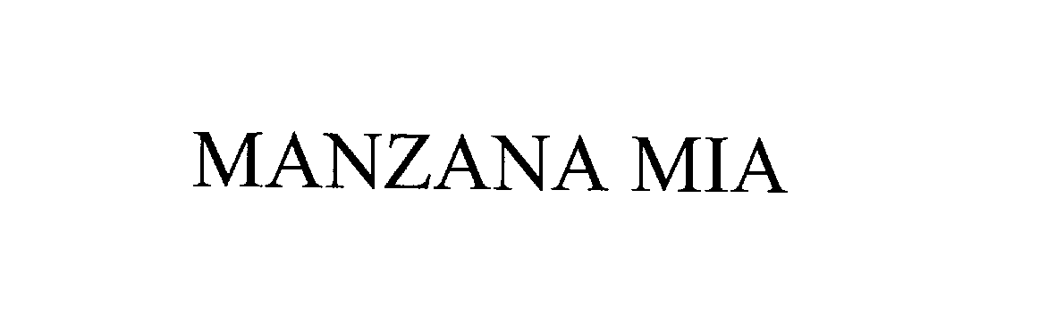 Trademark Logo MANZANA MIA