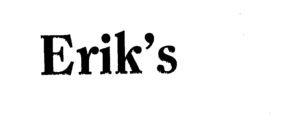 Trademark Logo ERIK'S