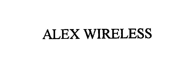 Trademark Logo ALEX WIRELESS