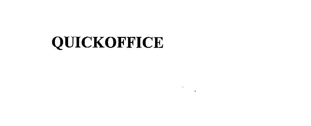 Trademark Logo QUICKOFFICE