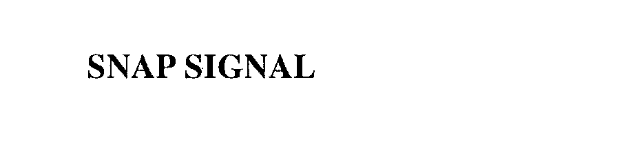 Trademark Logo SNAP SIGNAL