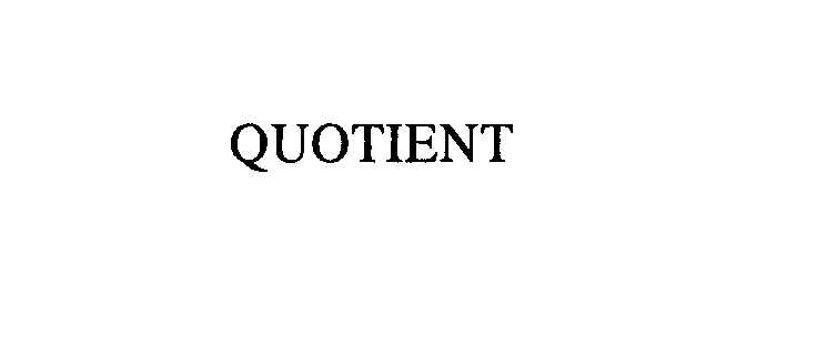  QUOTIENT