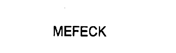Trademark Logo MEFECK