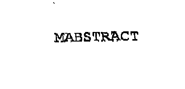  MABSTRACT