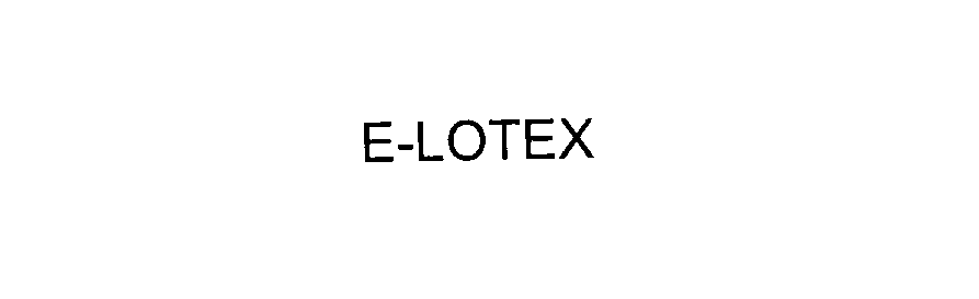 Trademark Logo E-LOTEX