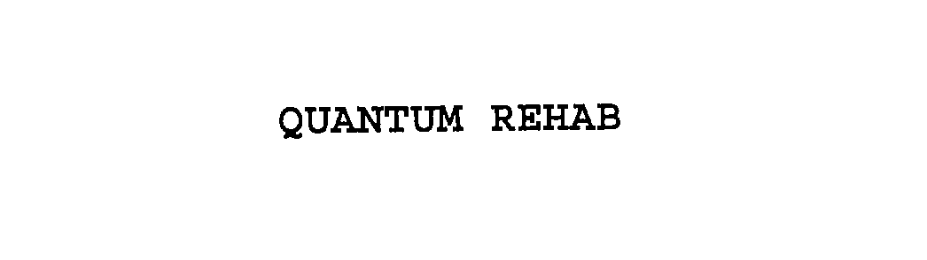 Trademark Logo QUANTUM REHAB