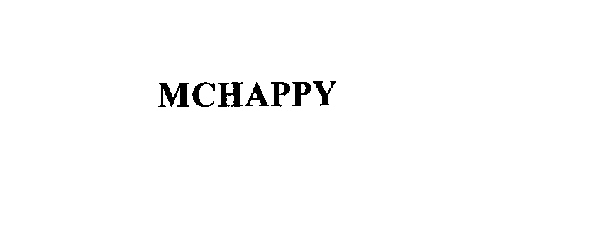  MCHAPPY